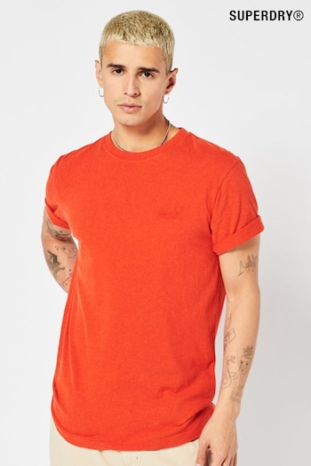 Superdry Orange Organic Cotton Vintage Embroidered T-Shirt (A52844) | £20