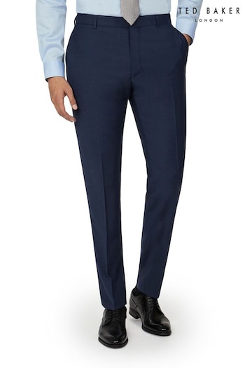 Ted Baker Premium Blue Panama Slim Suit Trousers (A53082) | £130