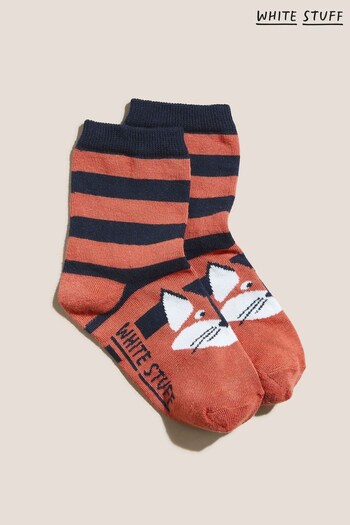 White Stuff Orange Fox Socks (A54030) | £4