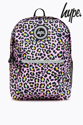 Hype. Pink Disco Leopard Utility Backpack (A54150) | £35