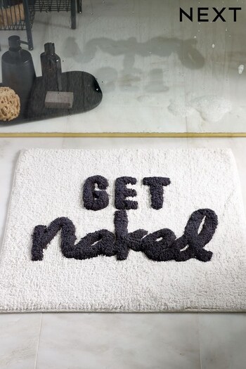 White Get Naked Shower Mat (A54666) | £12