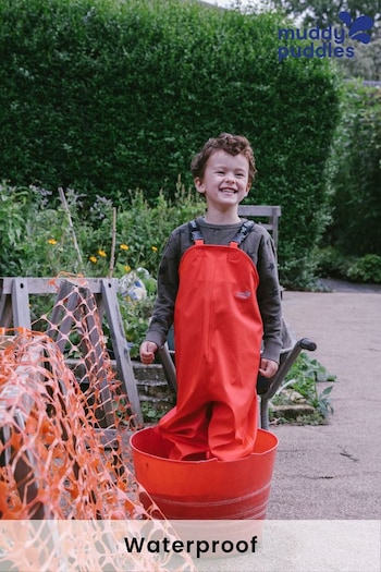 Muddy Puddles Recycled Rainy Day Waterproof Dungarees (A54815) | £36