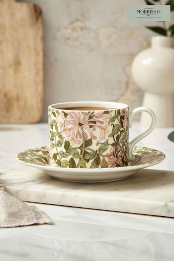 Morris & Co. by Spode Green Honeysuckle Teacup and Saucer (A56556) | £28