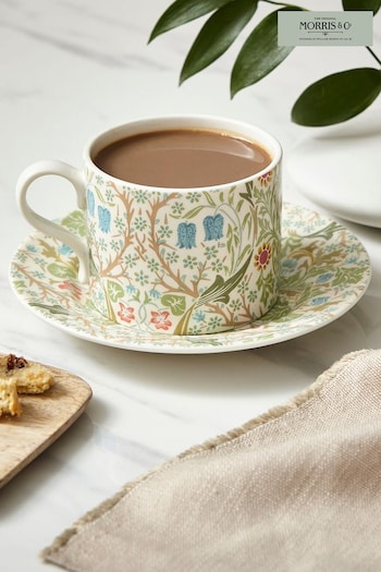 Morris & Co. by Spode Green Blackthorn Teacup and Saucer (A56557) | £28