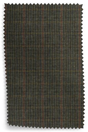 Green Dogtooth Check Upholstery Swatch by Harris Tweed (A57046) | £0