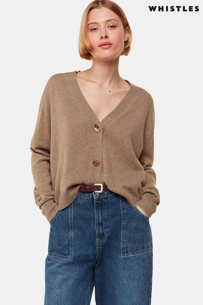 Womens Cashmere Cardigans Round V Neck Cardigans Next UK