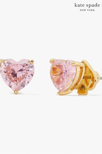 kate spade new york Pink Rose Heart Huggie Earrings (A57674) | £50