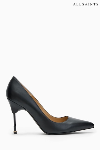 AllSaints Nova Court Black Shoes (A58337) | £199