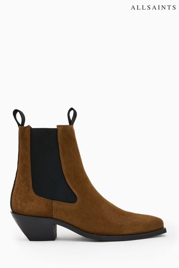 AllSaints Vally Suede Brown Boots (A58380) | £229