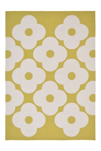 Orla Kiely Yellow Spot Flower Rug (A58645) | £215 - £275