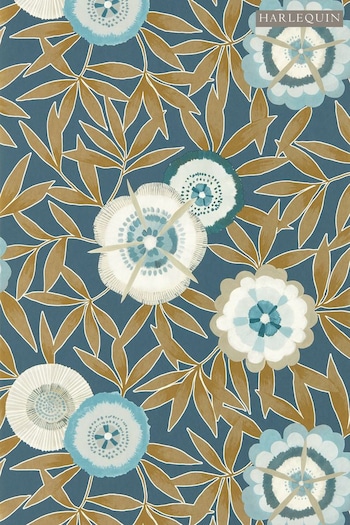 Harlequin Blue Komovi Wallpaper Wallpaper (A58887) | £54
