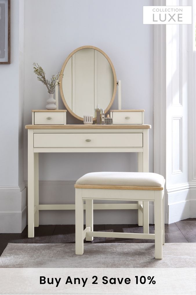 Oak dressing cheap table next