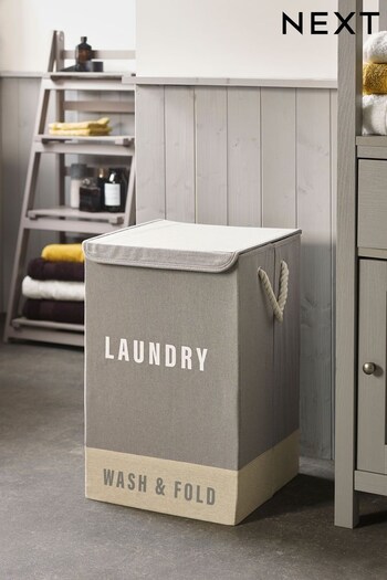 Grey Laundry Hamper (A59355) | £22