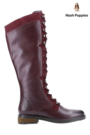 Hush Puppies Rudy Zip Up Lace Up Long Boots (A60602) | £140