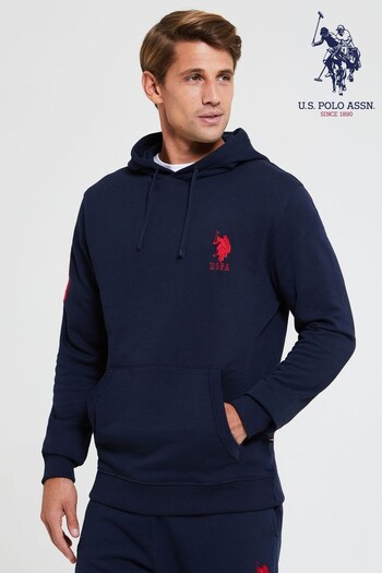 U.S. Polo for Assn. Mens Blue Player 3 Hoodie (A60917) | £60