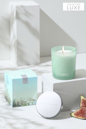 Blue Collection Luxe Santorini Fig Tree Candle (A61260) | £14