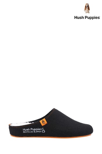 Hush Puppies Black The Good Slippers (A61624) | £42