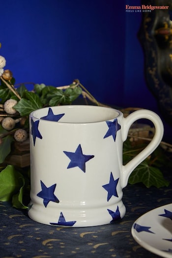 Emma Bridgewater Cream Blue Star Mug (A62066) | £23