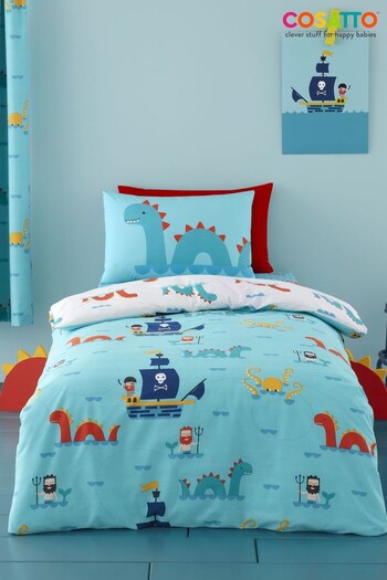 Cosatto Blue Kids Sea Monsters Duvet Cover and Pillowcase Set (A62438) | £20 - £25