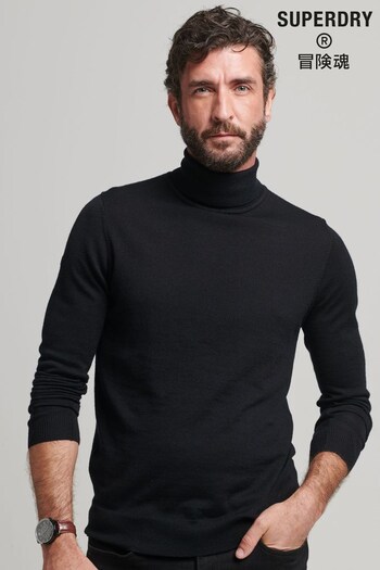 Superdry Black Merino Jumper (A62454) | £55