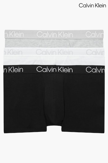 Calvin Klein Structure Cotton 3 Pack Trunks (A62573) | £44
