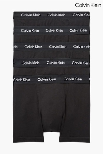 Calvin Klein Black Cotton Stretch 5 Pack Trunk (A62574) | £60