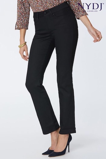 NYDJ Marilyn Regular Straight Casual Jeans In BlackLast™ (A62662) | £130