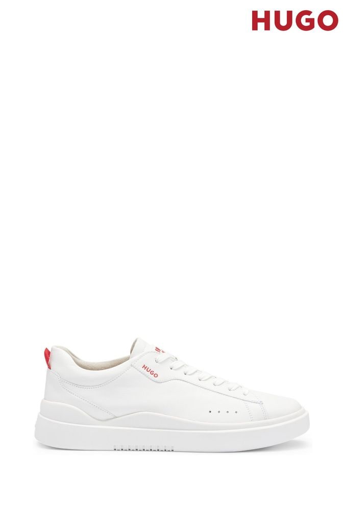 Boss white shop trainers uk