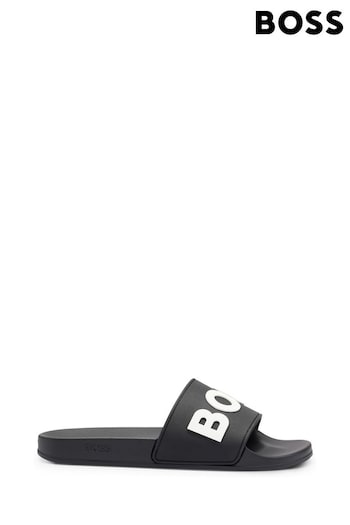 BOSS Black Kirk Slid Sandals print (A63230) | £79