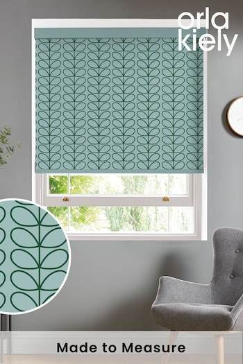 Orla Kiely Green Linear Stem Made To Measure Roller Blind (A63797) | £58