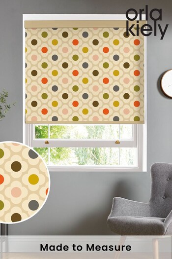 Orla Kiely Orange Flower Spot Made To Measure Roller Blind (A63799) | £58