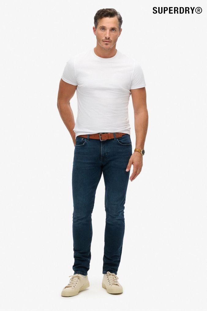 Mens Superdry Jeans Straight Slim Fit Jeans Next UK