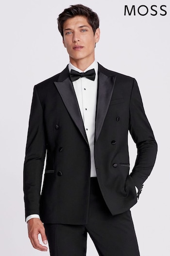 MOSS Slim Fit Black Tuxedo Suit: Jacket (A64211) | £129