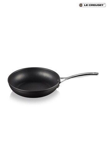 Le Creuset Black Toughened Non Stick Deep Frying Pan 26cm (A64494) | £105