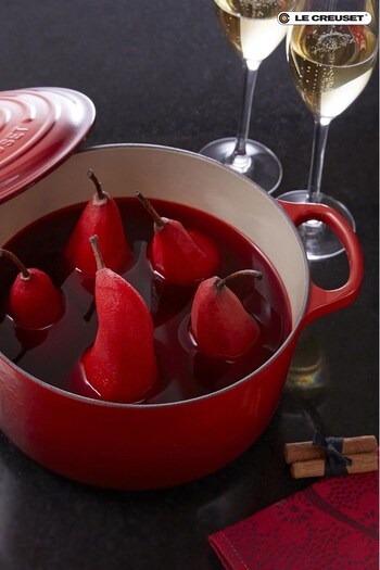 Le Creuset Red Signature Cast Iron Round Casserole Dish 24cm Cerise (A64508) | £203