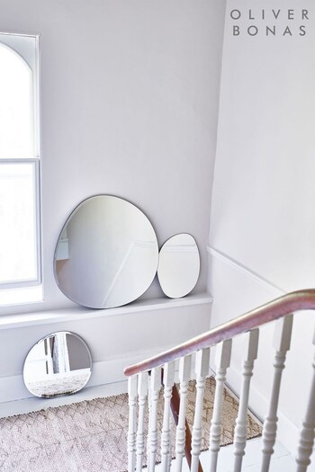 Oliver Bonas Clear Issey Oblong Pebble Wall Mirror (A64690) | £59.50
