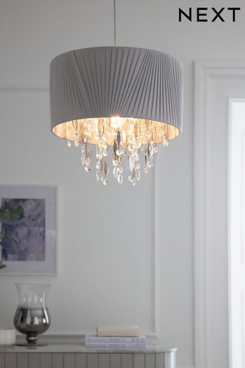 Grey Bellagio Easy Fit Lamp Shade (A64810) | £50