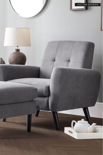 Julian Bowen Grey Monza Ottoman (A65152) | £140