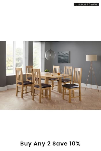 Julian Bowen Oak Astoria Fliptop Dining Table (A65215) | £465