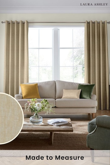 Laura Ashley Gold Whinfell Made To Measure Curtains (A65571) | £91