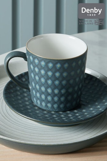 Denby Set of 2 Blue Impression Charcoal Accent Mugs (A65919) | £28