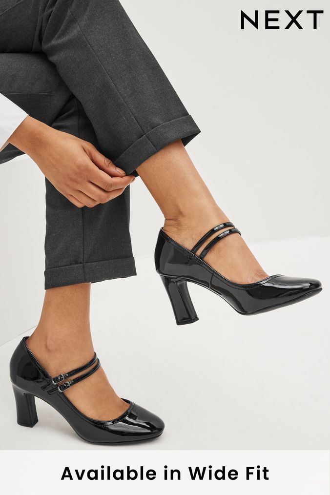 Black Patent Regular/Wide Fit Forever Comfort® Mary Jane Shoes started (A65926) | £35