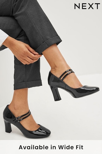 Black Patent Regular/Wide Fit Forever Comfort® Mary Jane Shoes (A65926) | £35
