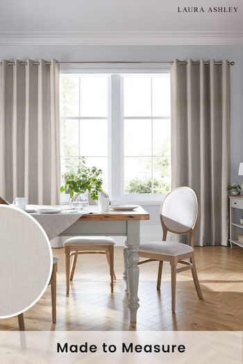 Laura Ashley Silver Easton Made To Measure Curtains (A65937) | £91