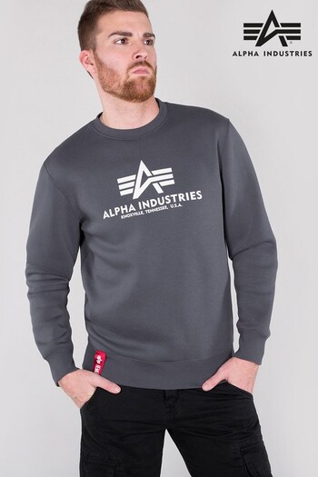 Alpha Industries Dark Grey Basic Sweater (A66085) | £65