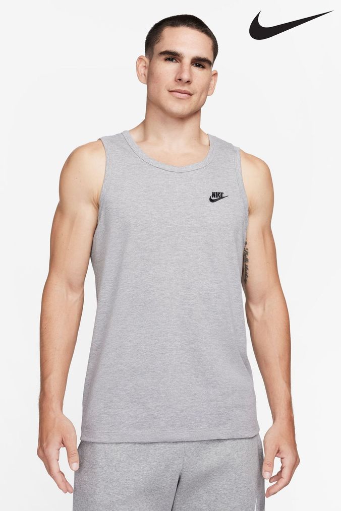 Nike grey tank top mens hot sale