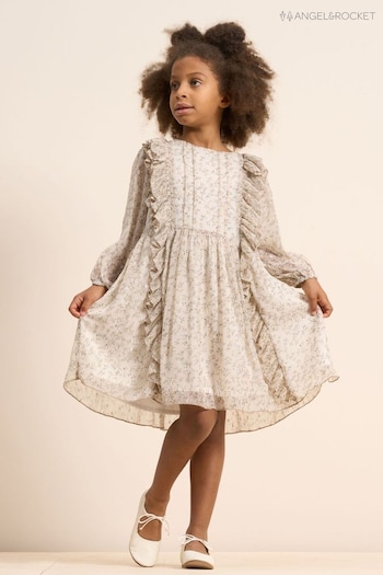 Angel & Rocket Natural Charlotte Delicate Print Dress (A67207) | £34 - £38