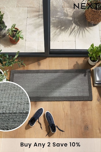 Charcoal Grey Extra Wide Darcy Doormat (A67301) | £40