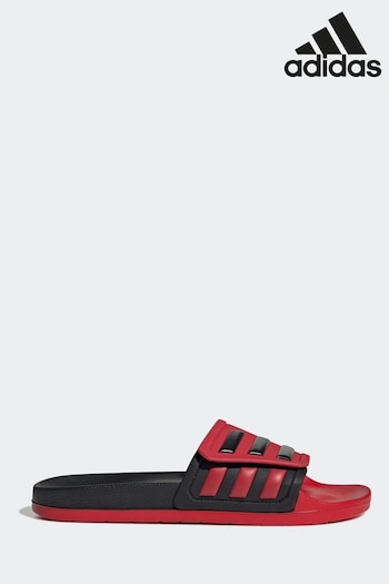 adidas Black/Red Sportswear Adilette Tnd Slides (A67303) | £35