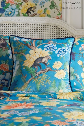 Wedgewood Blue Sapphire Garden Duvet Cover and Pillowcase Set (A68030) | £160 - £180